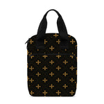 Black And Gold Orthodox Pattern Print Bible Tote Bag