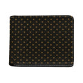 Black And Gold Orthodox Pattern Print Bifold Wallet