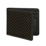 Black And Gold Orthodox Pattern Print Bifold Wallet