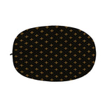 Black And Gold Orthodox Pattern Print Car Side Mirror Covers