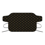 Black And Gold Orthodox Pattern Print Car Windshield Snow Cover