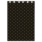 Black And Gold Orthodox Pattern Print Curtain