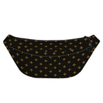 Black And Gold Orthodox Pattern Print Fanny Pack