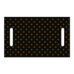 Black And Gold Orthodox Pattern Print Golf Cart Seat Cover