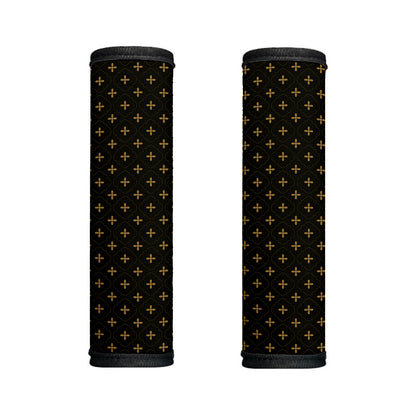 Black And Gold Orthodox Pattern Print Handle Covers