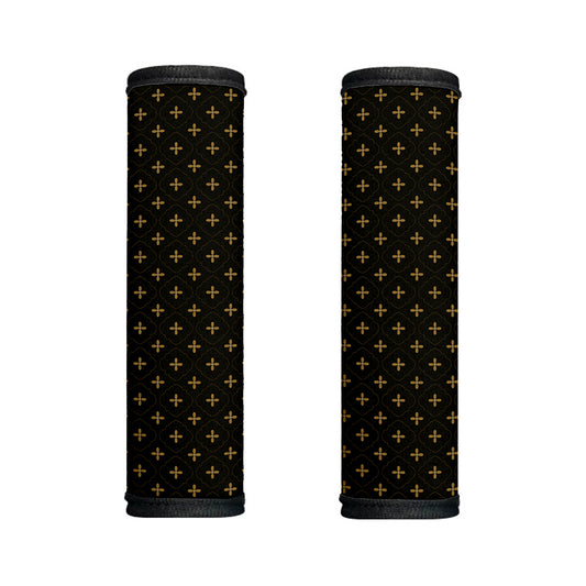 Black And Gold Orthodox Pattern Print Handle Covers