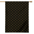 Black And Gold Orthodox Pattern Print House Flag