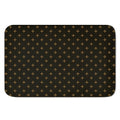 Black And Gold Orthodox Pattern Print Indoor Door Mat