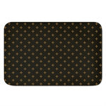 Black And Gold Orthodox Pattern Print Indoor Door Mat
