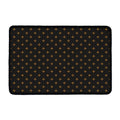 Black And Gold Orthodox Pattern Print Kitchen Mat