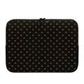 Black And Gold Orthodox Pattern Print Laptop Sleeve