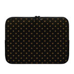 Black And Gold Orthodox Pattern Print Laptop Sleeve