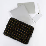 Black And Gold Orthodox Pattern Print Laptop Sleeve