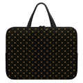 Black And Gold Orthodox Pattern Print Laptop Sleeve With Handle