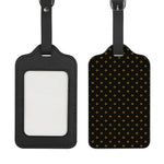 Black And Gold Orthodox Pattern Print Luggage Tag