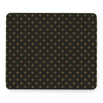 Black And Gold Orthodox Pattern Print Mouse Pad