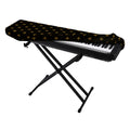 Black And Gold Orthodox Pattern Print Piano Keyboard Cover