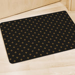 Black And Gold Orthodox Pattern Print Polyester Doormat