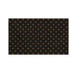 Black And Gold Orthodox Pattern Print Polyester Flag