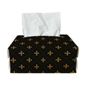 Black And Gold Orthodox Pattern Print Rectangle Tissue Box Cover