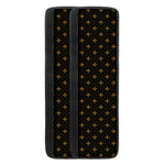 Black And Gold Orthodox Pattern Print Refrigerator Handle Covers
