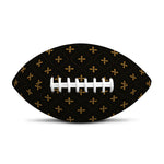 Black And Gold Orthodox Pattern Print Rugby Ball