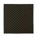 Black And Gold Orthodox Pattern Print Silk Bandana