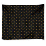 Black And Gold Orthodox Pattern Print Tapestry