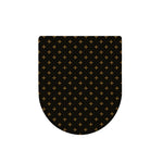 Black And Gold Orthodox Pattern Print Toilet Lid Cover