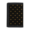 Black And Gold Orthodox Pattern Print Trifold Wallet