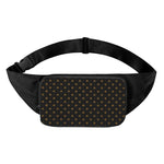 Black And Gold Orthodox Pattern Print Waist Bag