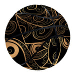 Black And Gold Peacock Feather Print Basketball