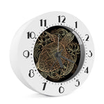 Black And Gold Sea Turtle Print Alarm Clock