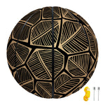 Black And Gold Sea Turtle Print Basketball