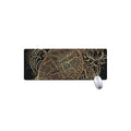 Black And Gold Sea Turtle Print Extended Mouse Pad