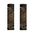 Black And Gold Sea Turtle Print Handle Covers