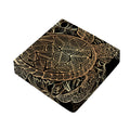 Black And Gold Sea Turtle Print Outdoor Seat Cushion Cover