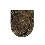 Black And Gold Sea Turtle Print Toilet Lid Cover