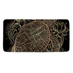 Black And Gold Sea Turtle Print Towel