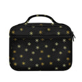 Black And Gold Snowflake Pattern Print Briefcase Bible Bag