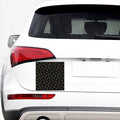 Black And Gold Snowflake Pattern Print Car Sticker