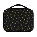 Black And Gold Snowflake Pattern Print Classic Bible Case