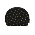 Black And Gold Snowflake Pattern Print Coin Purse