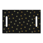 Black And Gold Snowflake Pattern Print Golf Cart Seat Cover