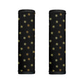 Black And Gold Snowflake Pattern Print Handle Covers