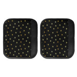 Black And Gold Snowflake Pattern Print Handle Covers