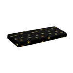 Black And Gold Snowflake Pattern Print Piano Keyboard Cover