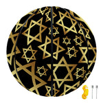 Black And Gold Star of David Print Basketball
