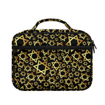 Black And Gold Star of David Print Briefcase Bible Bag