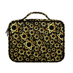 Black And Gold Star of David Print Briefcase Bible Bag
